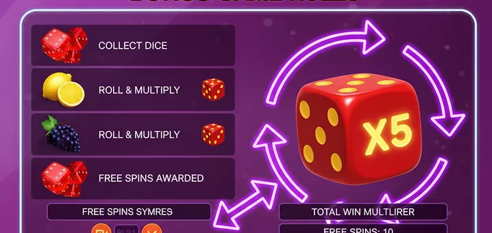 Dice Roll interactive game elements